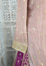 Luxury Mauve & Violet Lehnga Suit (Size 12-14)