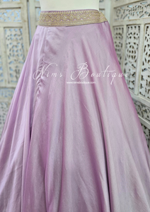 Lilac Brocade Sharara Suit (10-12)