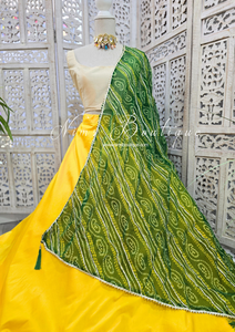 Green Bandhani Dupatta/Chunni