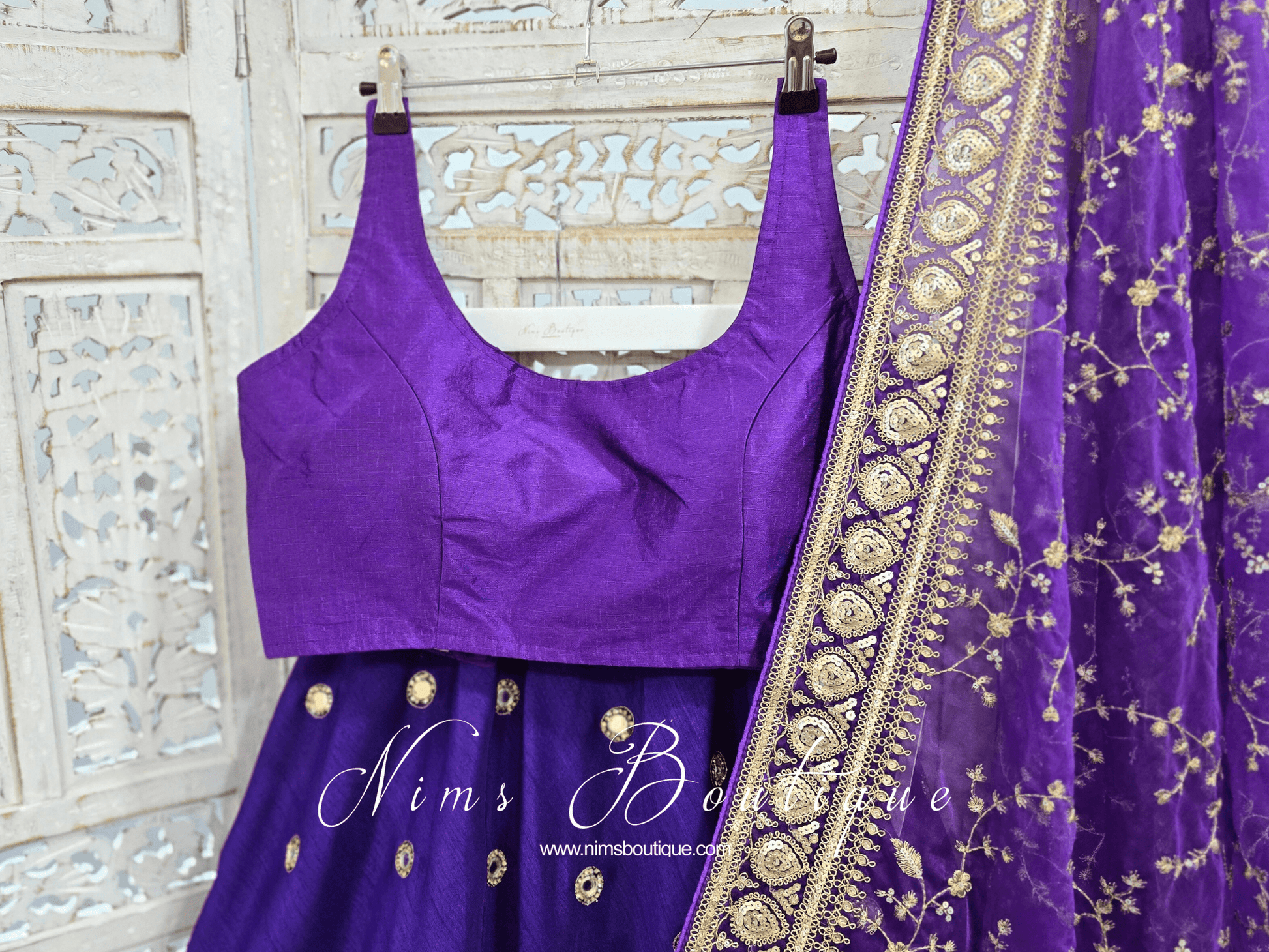 Nims Boutique The NB Purple Blouse 10-14