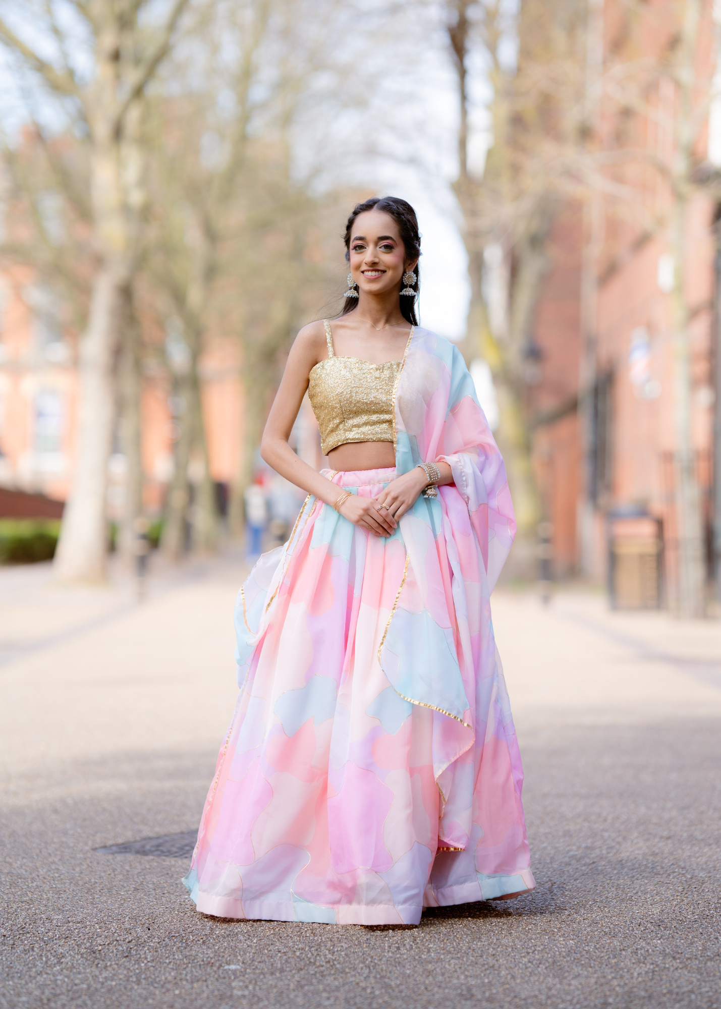 Candy Pastel skirt/lehnga (size 4-18)