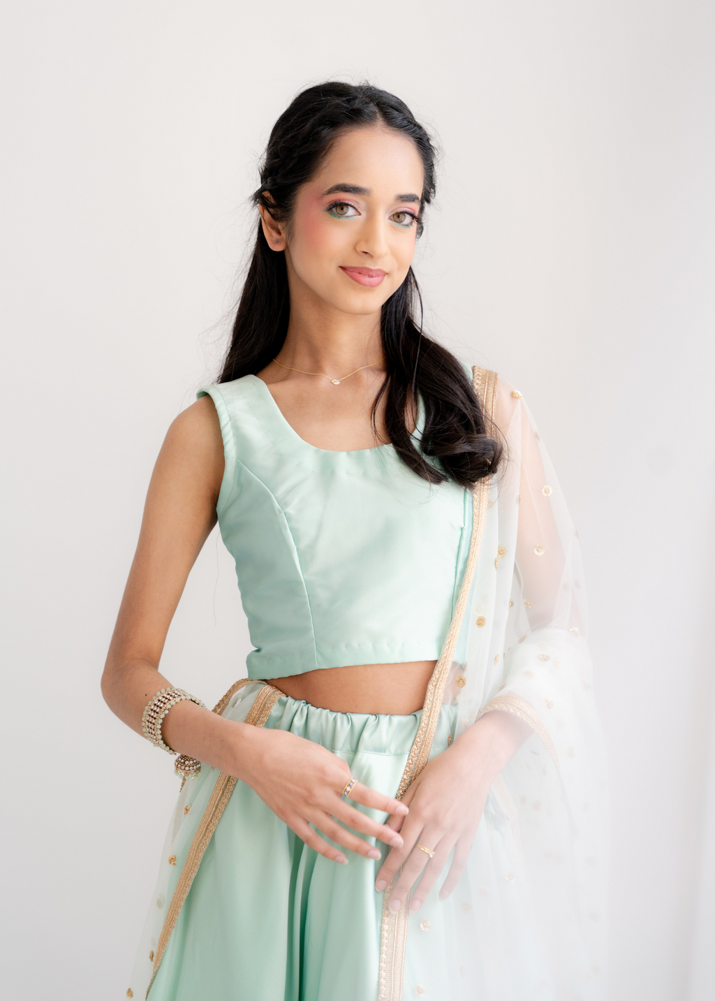 The NB Mint Silk Blouse (petite sizes 4-8)