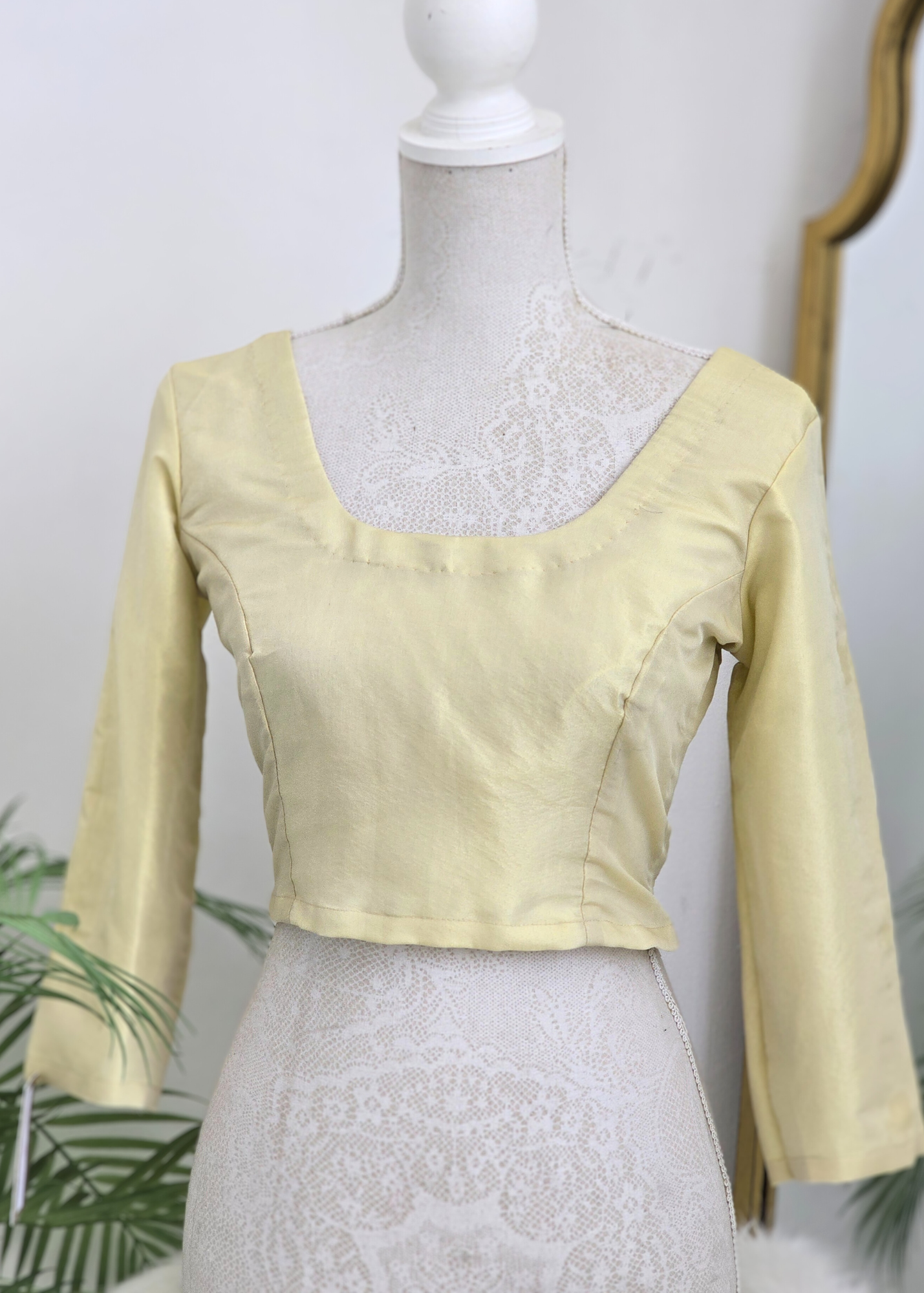 Gold Shimmer Blouse with long sleeves (8-16)