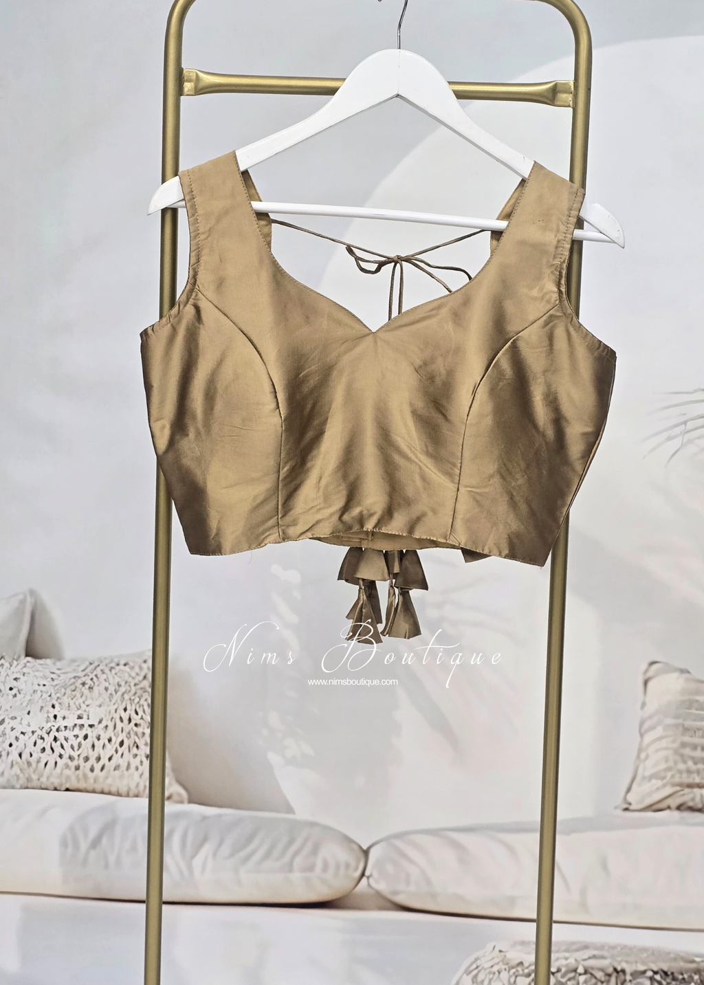 The NB Bronze Gold Sweetheart Blouse (12-14)