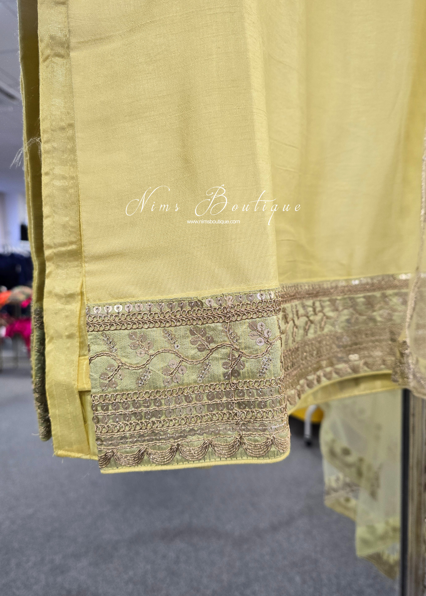 Lemon Yellow Pajami Suit (Size 14-16)