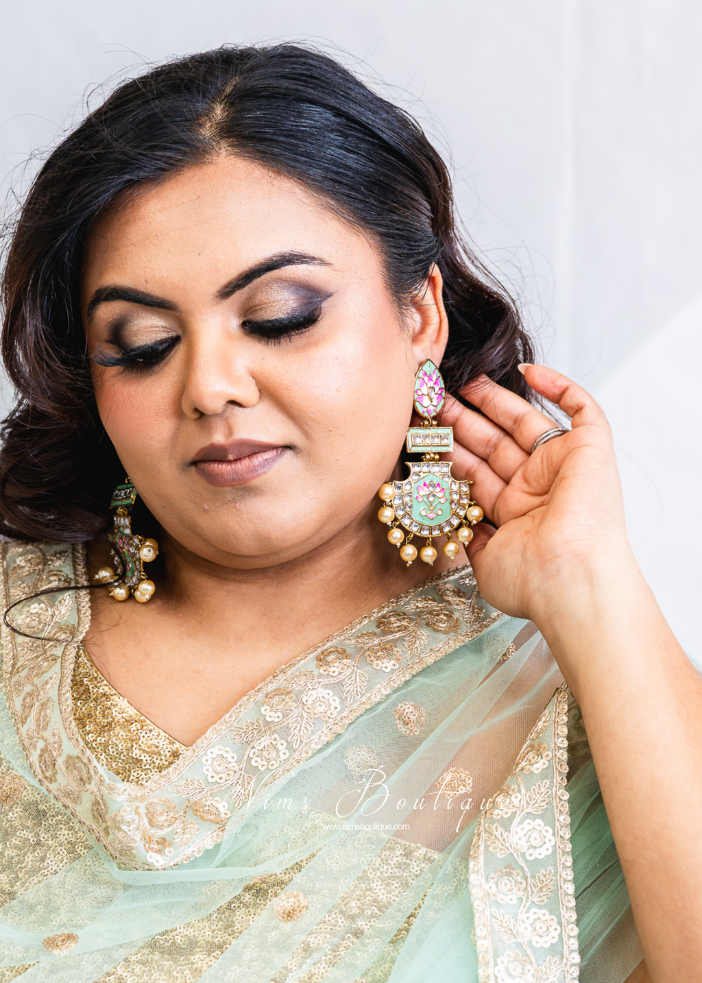 Suhana Mint Blossom Earrings