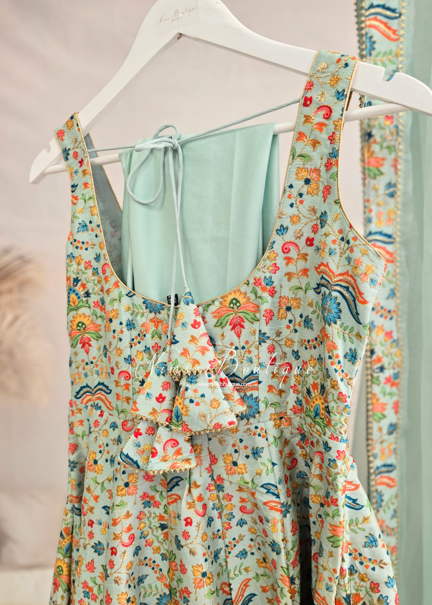 Mia Mint & Pastels Frock Pajami Suit (sizes 4-16)