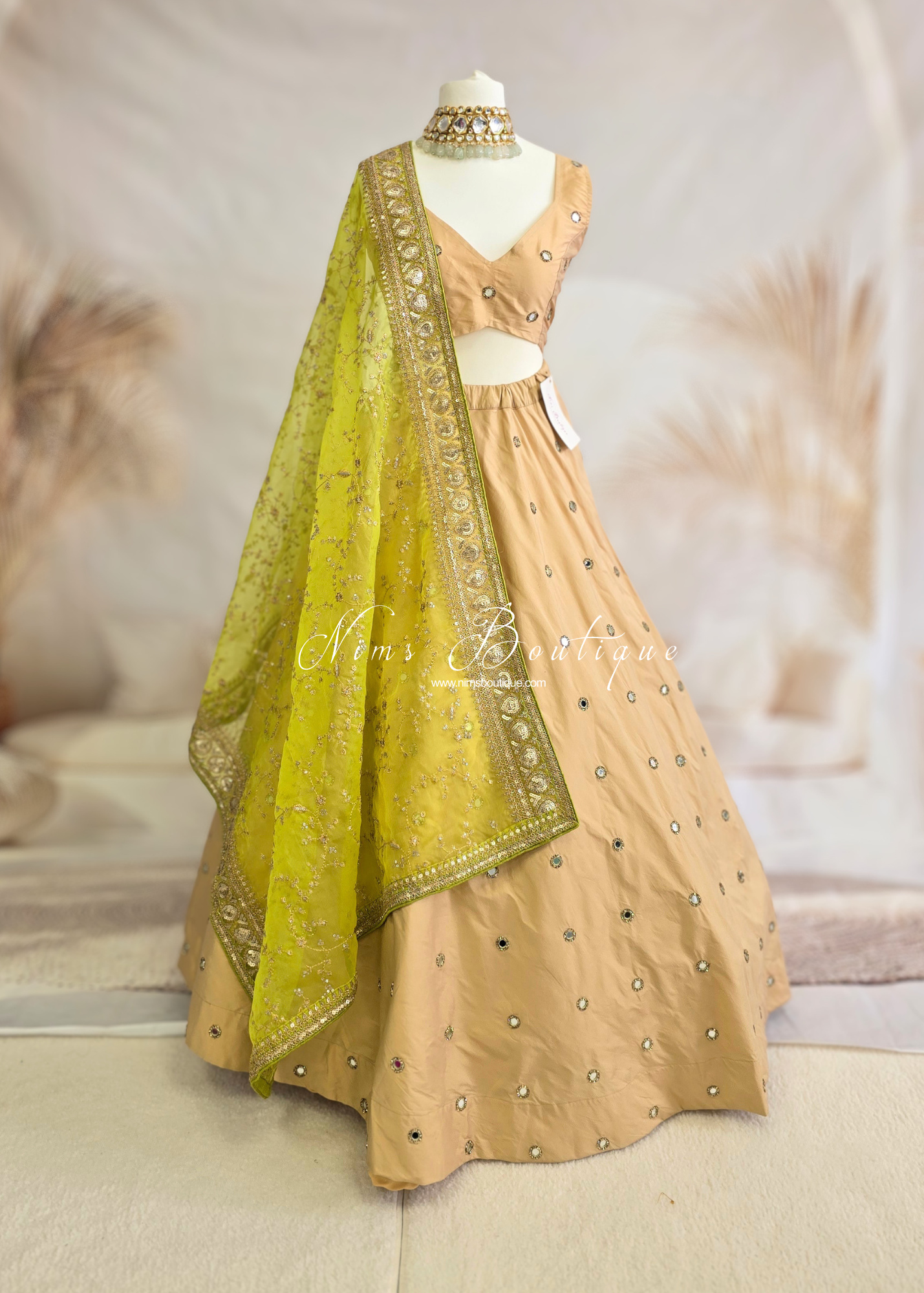 Rani Luxury Gold Silk Mirror Blouse (size 4-16)