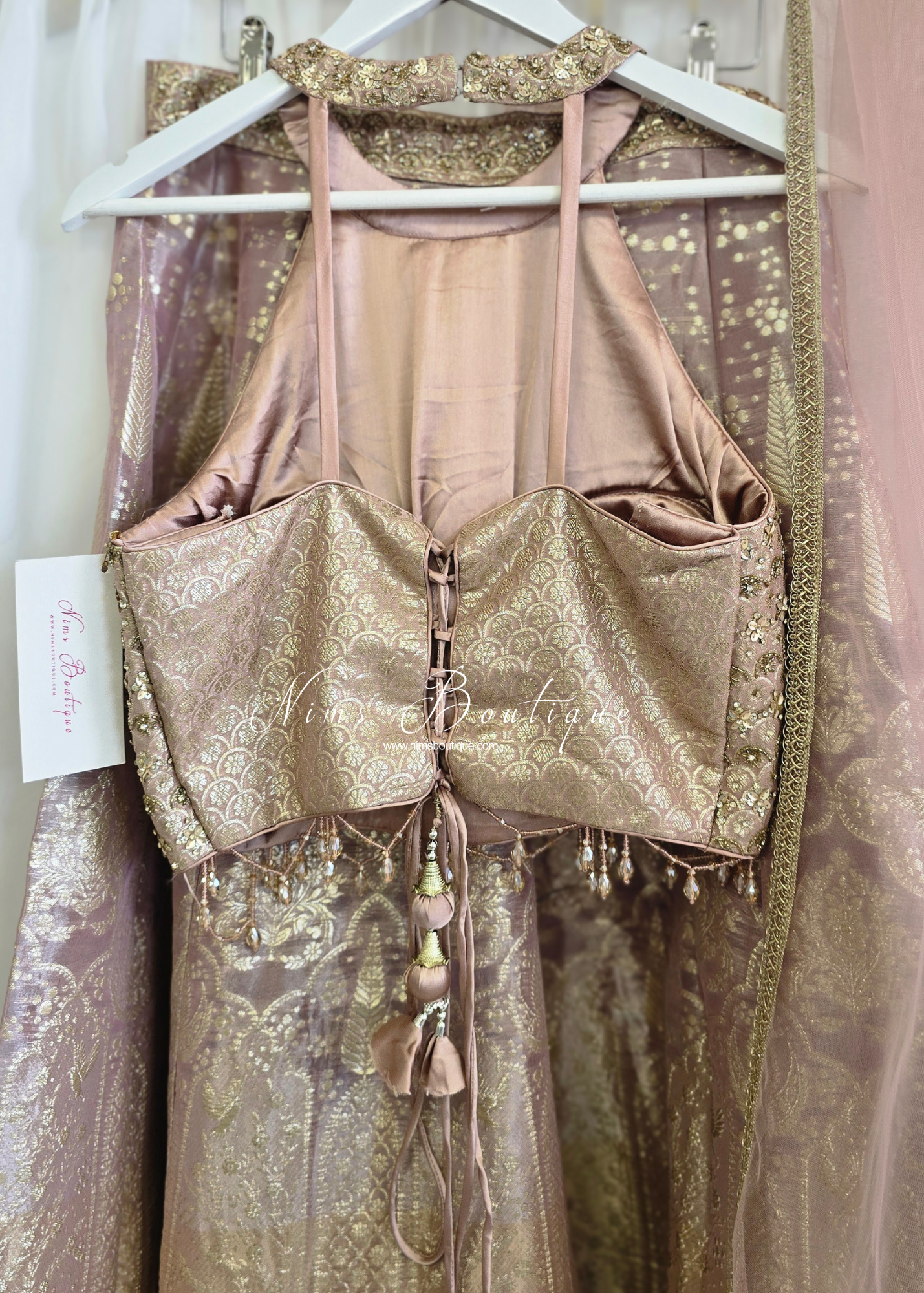 Luxury Corset Top and Trouser Suit (size 10-12)