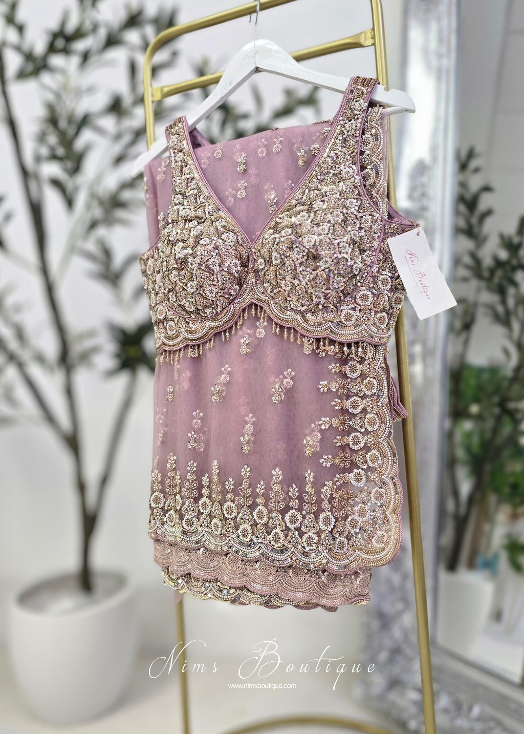 Luxury Lilac Embellished Saree