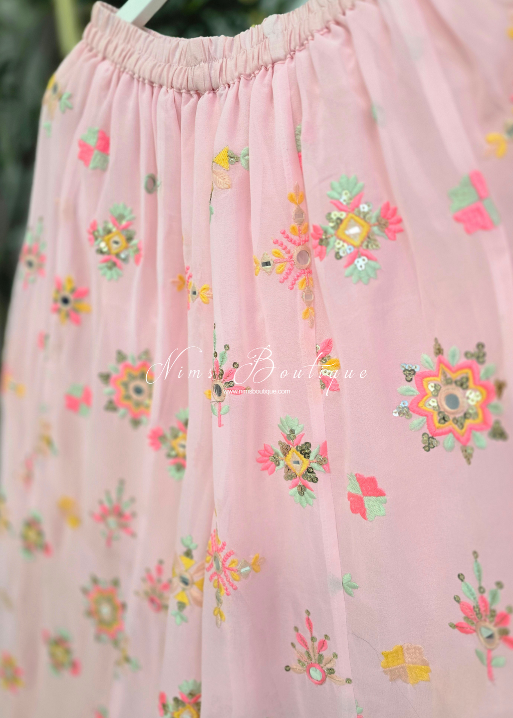 Cienna Pastel Thread Embroidered Trousers (12-16)