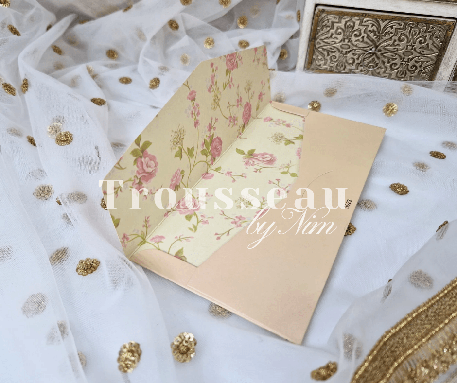 Nims Boutique Bride & Groom Shaadi Foil Print Money Wallets