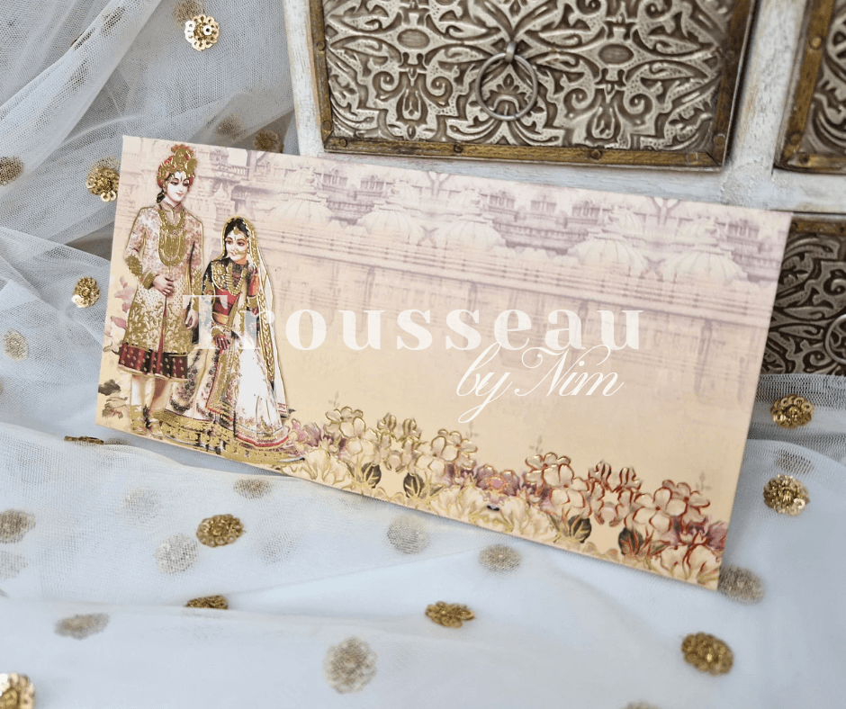 Nims Boutique Bride & Groom Shaadi Foil Print Money Wallets