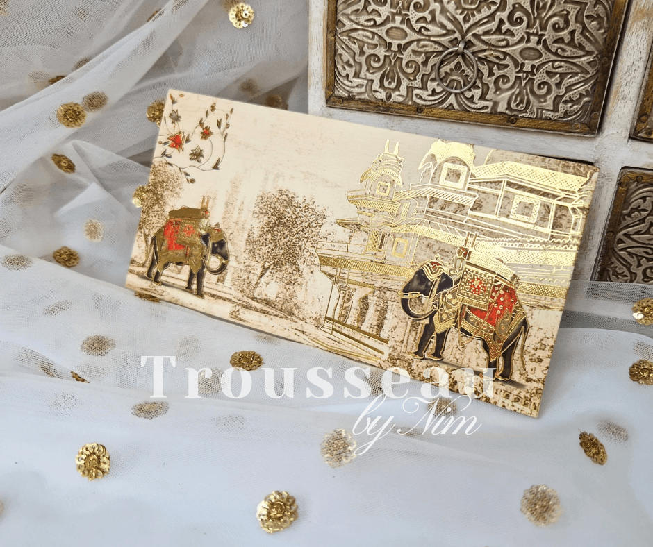 Nims Boutique Elephant Foil Print Money Wallets