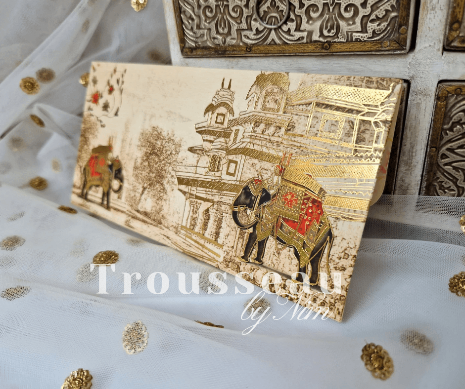 Nims Boutique Elephant Foil Print Money Wallets
