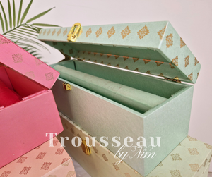 Luxury Pastel Foil Print Bangle Storage Box (4 colours)