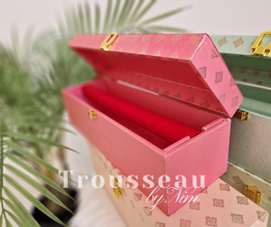 Luxury Pastel Foil Print Bangle Storage Box (4 colours)