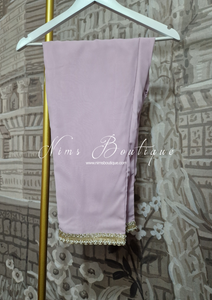 Light Lilac Trouser Suit with sleeves (18-24)