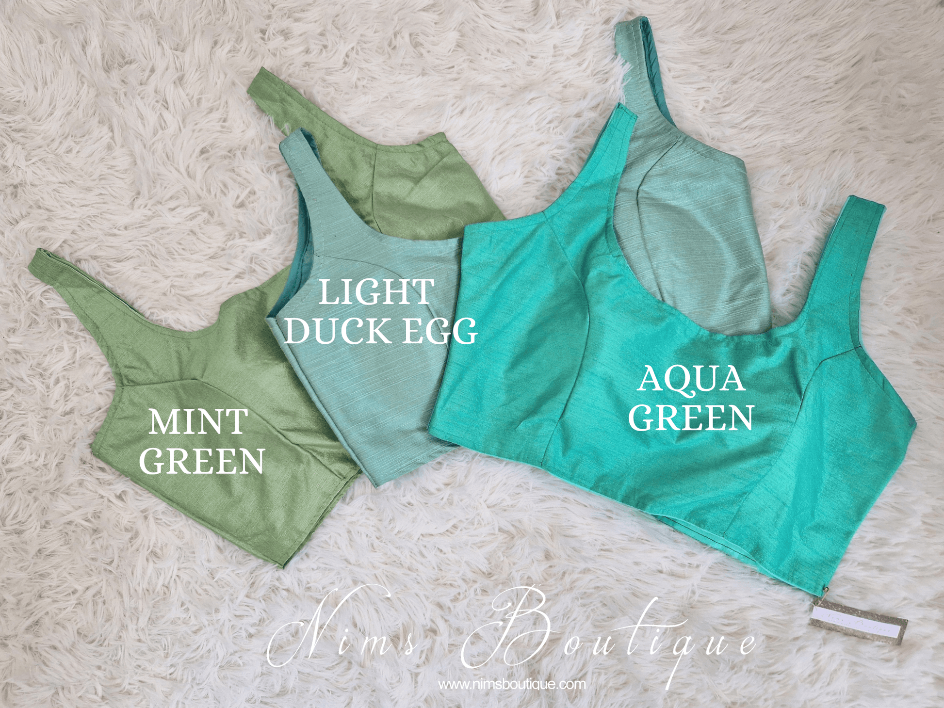 Nims Boutique The NB Light Duck Egg Blouse 10-12