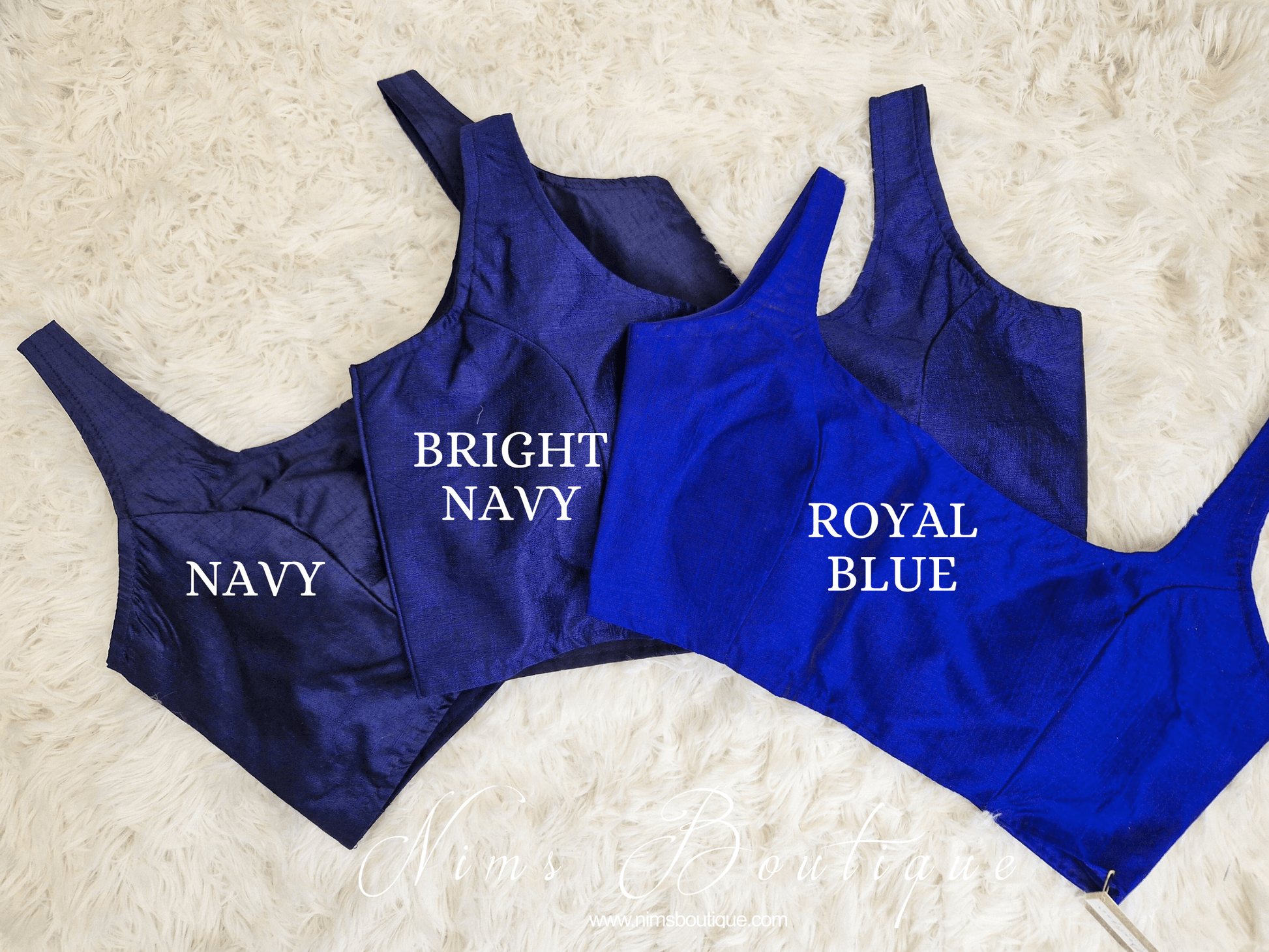 Nims Boutique The NB Royal Blue Blouse 10-12