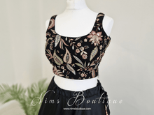 Nims Boutique Luxury Sarika Black Blouse size 4-18