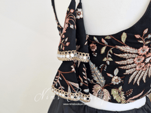Nims Boutique Luxury Sarika Black Blouse size 4-18