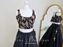 Nims Boutique Luxury Sarika Black Blouse size 4-18