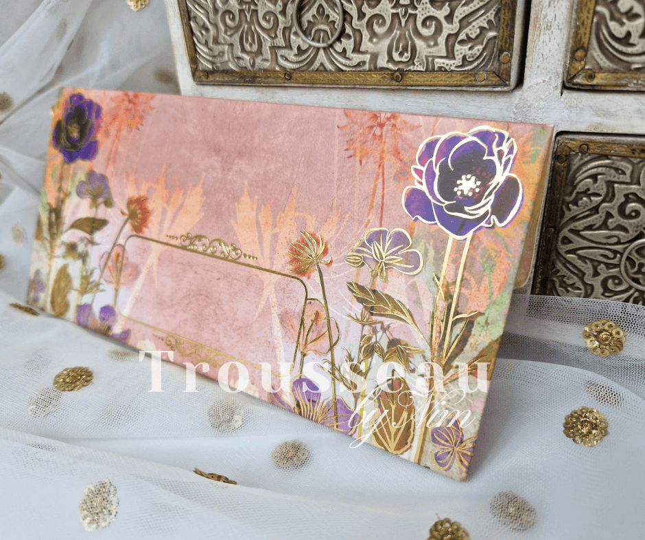 Nims Boutique Spring Flower Foil Print Money Wallets