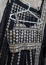 Luxury Black Zari Work Kids Lehnga