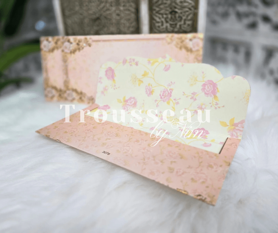 Nims Boutique Cream Floral Foil Print Money Wallets