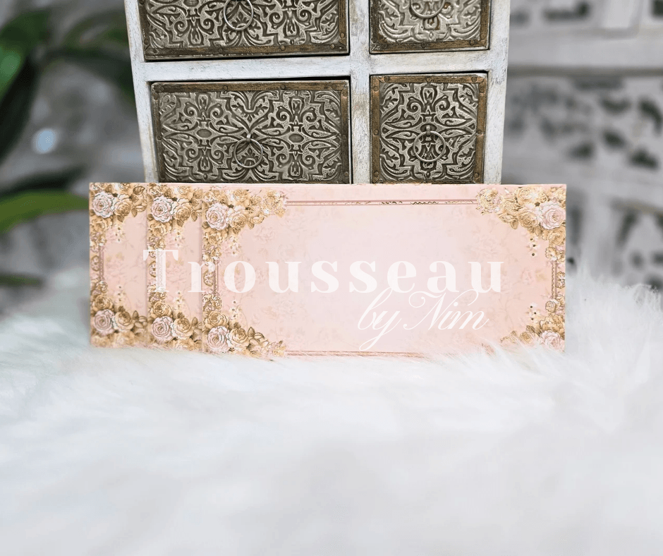 Nims Boutique Cream Floral Foil Print Money Wallets