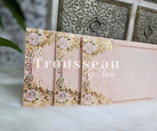 Cream Floral Foil Print Money Wallets