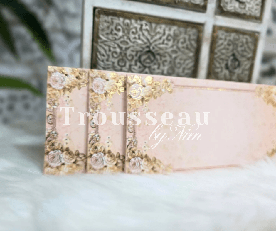 Nims Boutique Cream Floral Foil Print Money Wallets