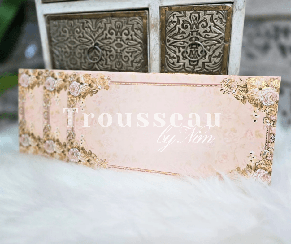 Nims Boutique Cream Floral Foil Print Money Wallets