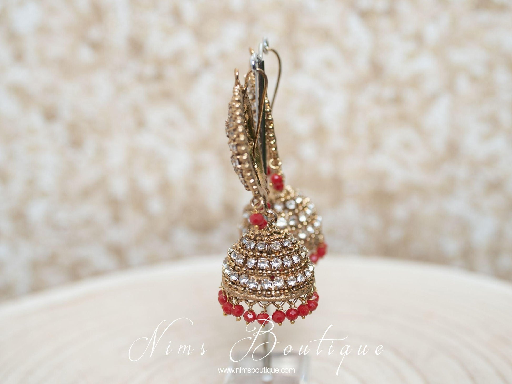 Nims Boutique Royal Red Chumke & tikka set