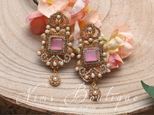 Devika Maharani Pink Stone Choker Set
