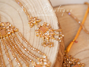 Pari Maharani Peach & Gold Set