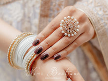 Royal Pearl & Clear Stone Ring