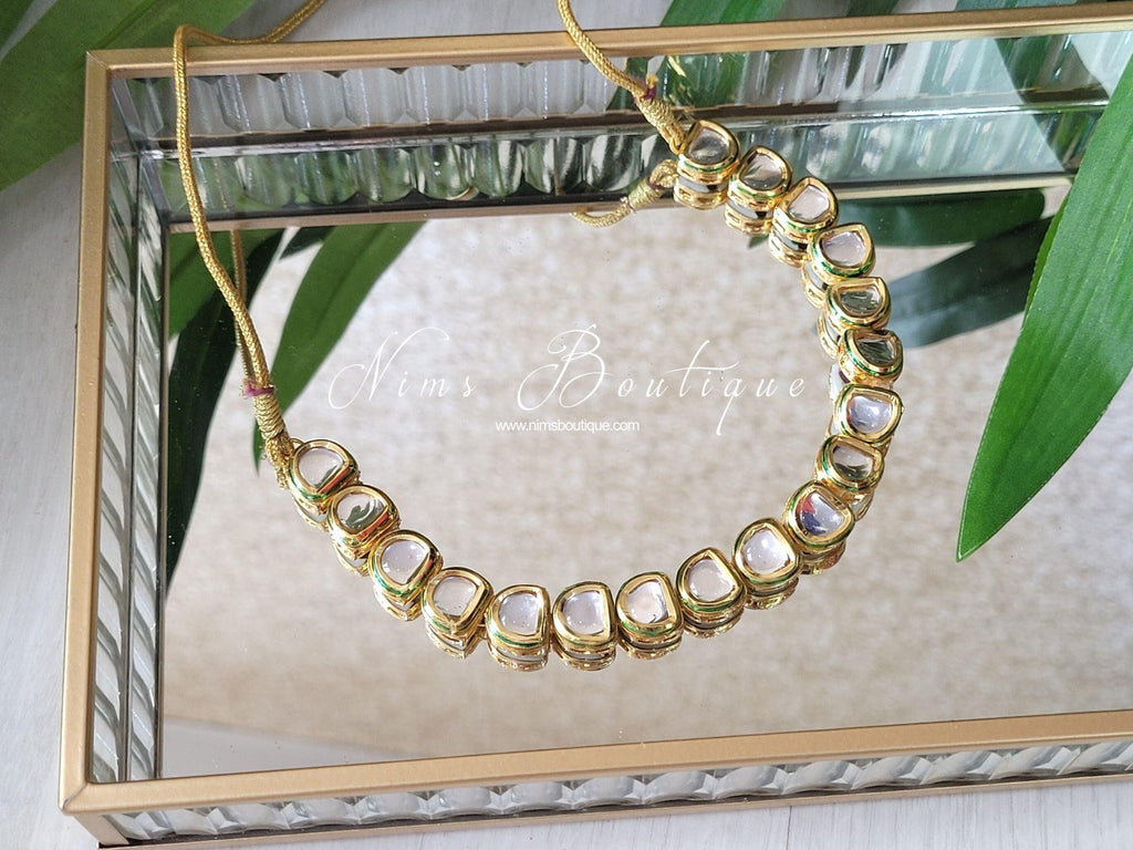 Nims Boutique The NB Classic Kundan Set with stud earrings