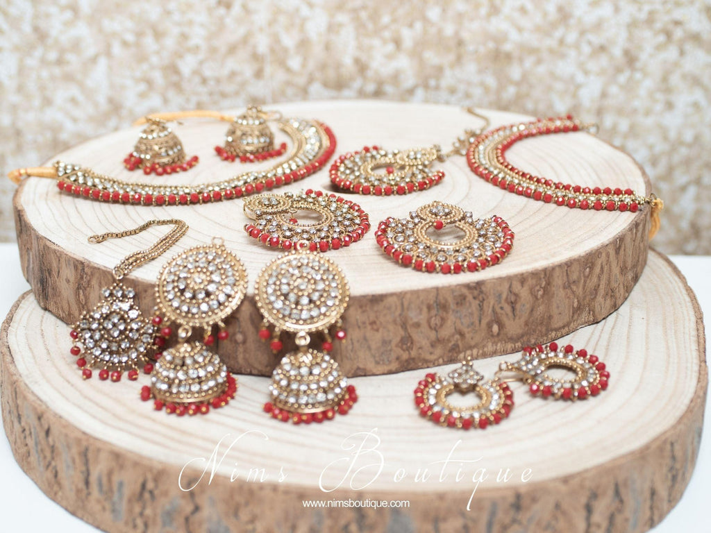 Nims Boutique Royal Red Statement Necklace