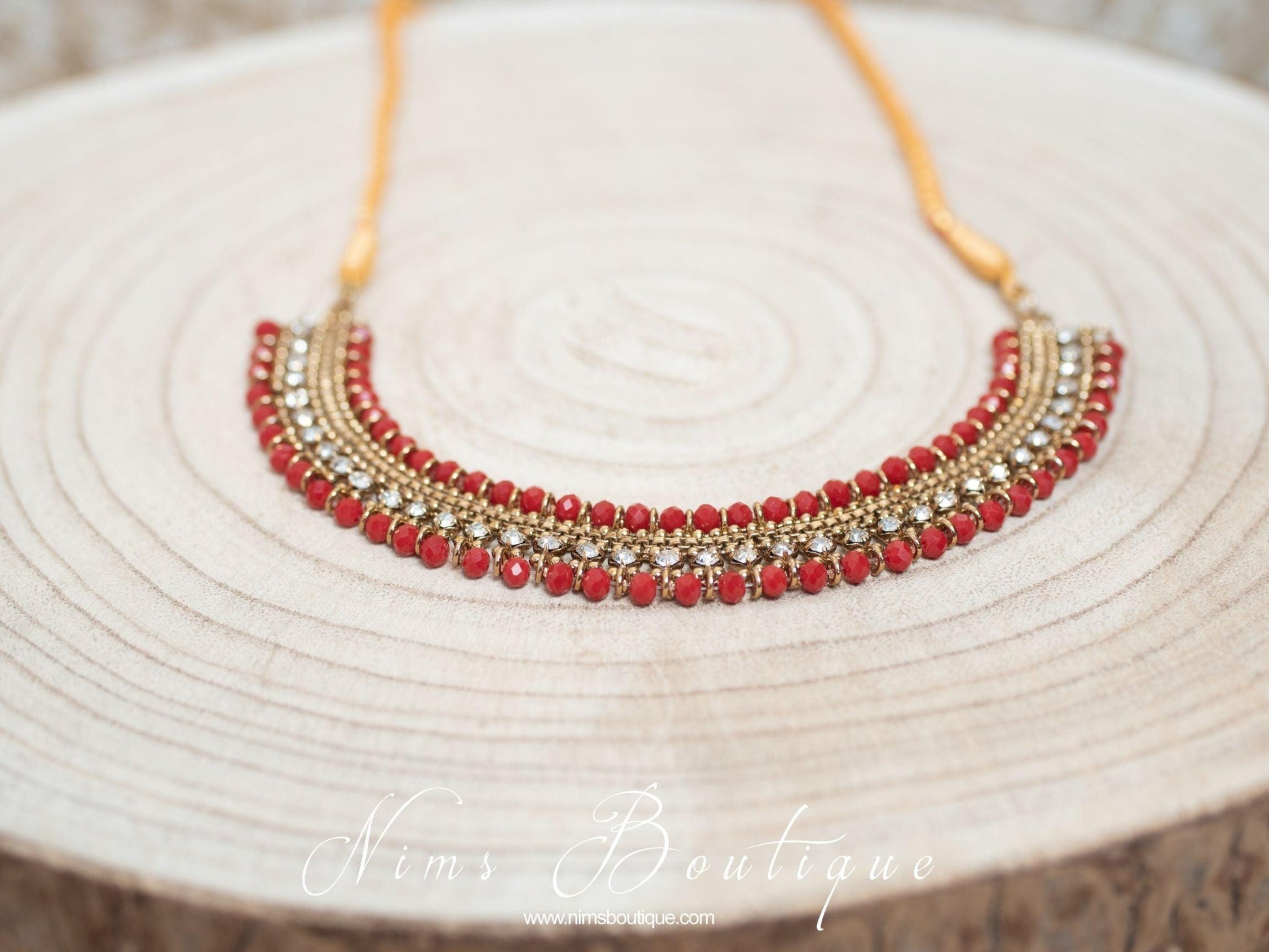 Nims Boutique Royal Red Necklace