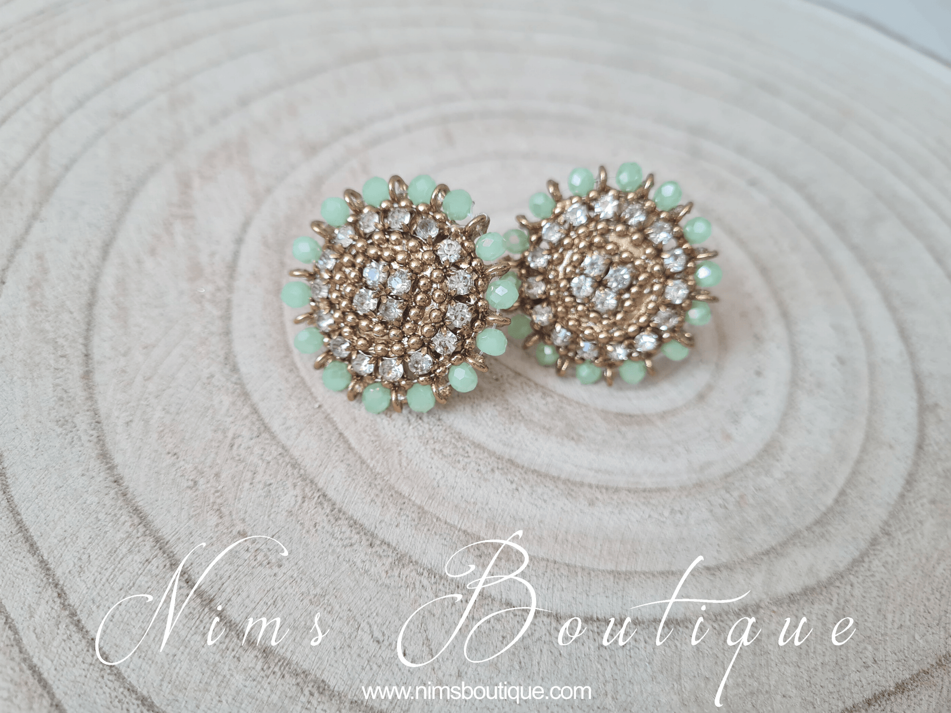 Nims Boutique Royal Mint Stud earrings