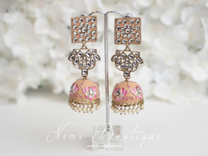 Payal Peach Blossom Chumke Earrings