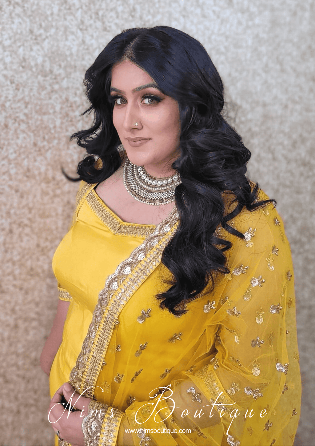 Nims Boutique Royal Jhanvi Antique Gold & Pearl necklace