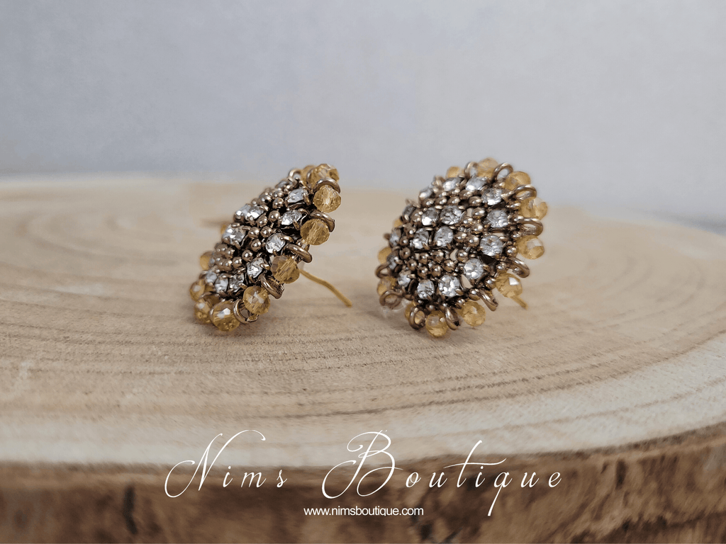 Nims Boutique Royal Gold Stud Earrings