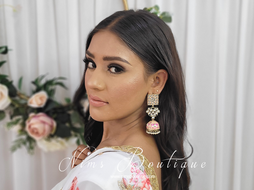 Payal Peach Blossom Chumke Earrings