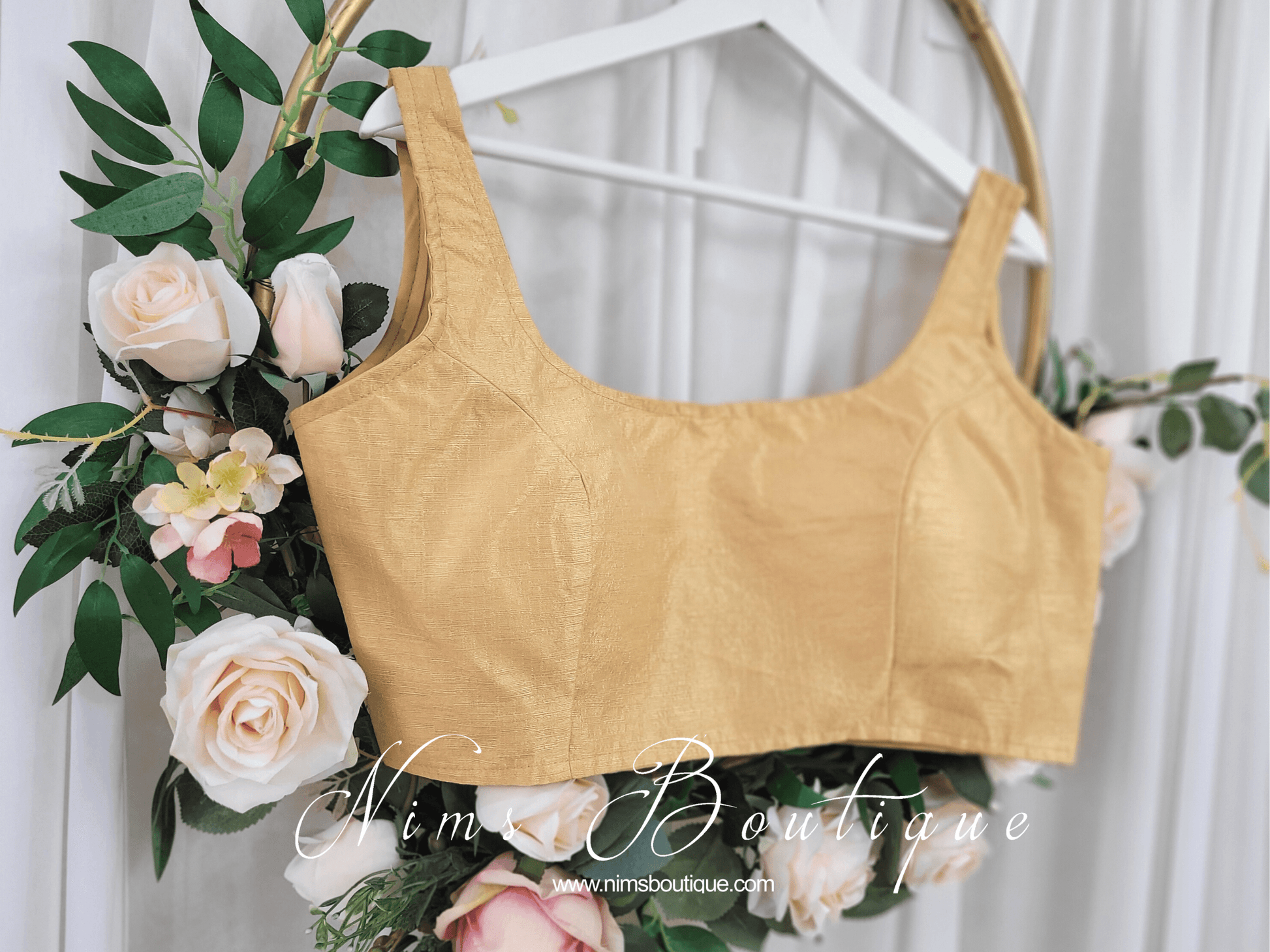 Nims Boutique The NB Gold Blouse 10-14