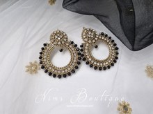 Laila Royal Black Earrings