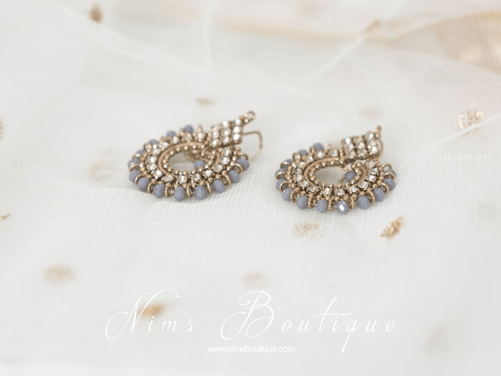 Nims Boutique Vidya Grey Earrings