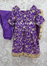 Purple & Sequin Kids Pajami Suit